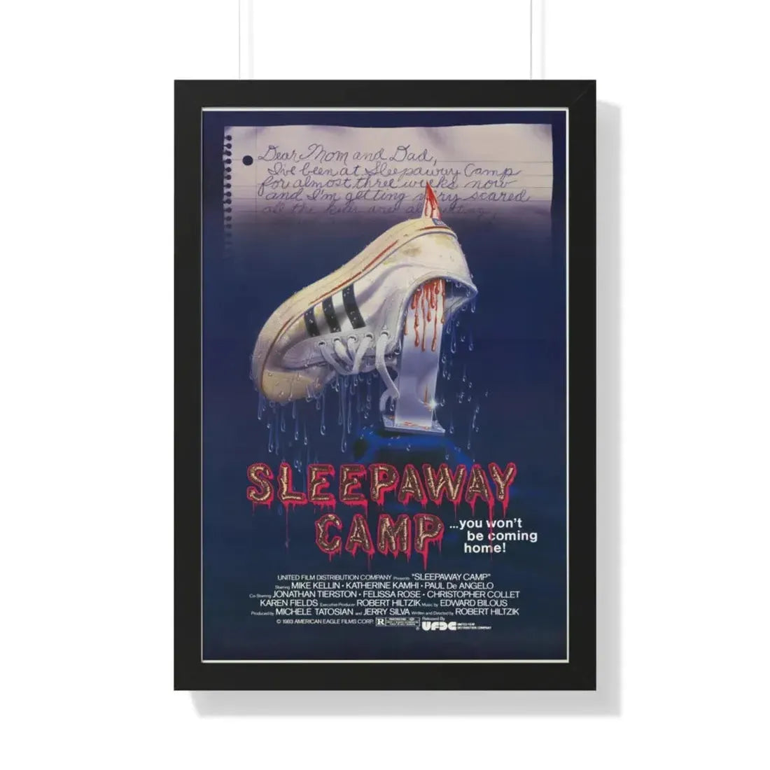 SLEEPAWAY CAMP 1983 - Framed Movie Poster 20" x 30" Black - The Sticker Space