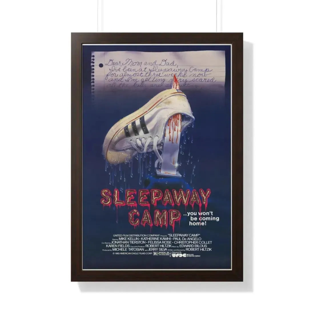 SLEEPAWAY CAMP 1983 - Framed Movie Poster 20" x 30" Walnut - The Sticker Space