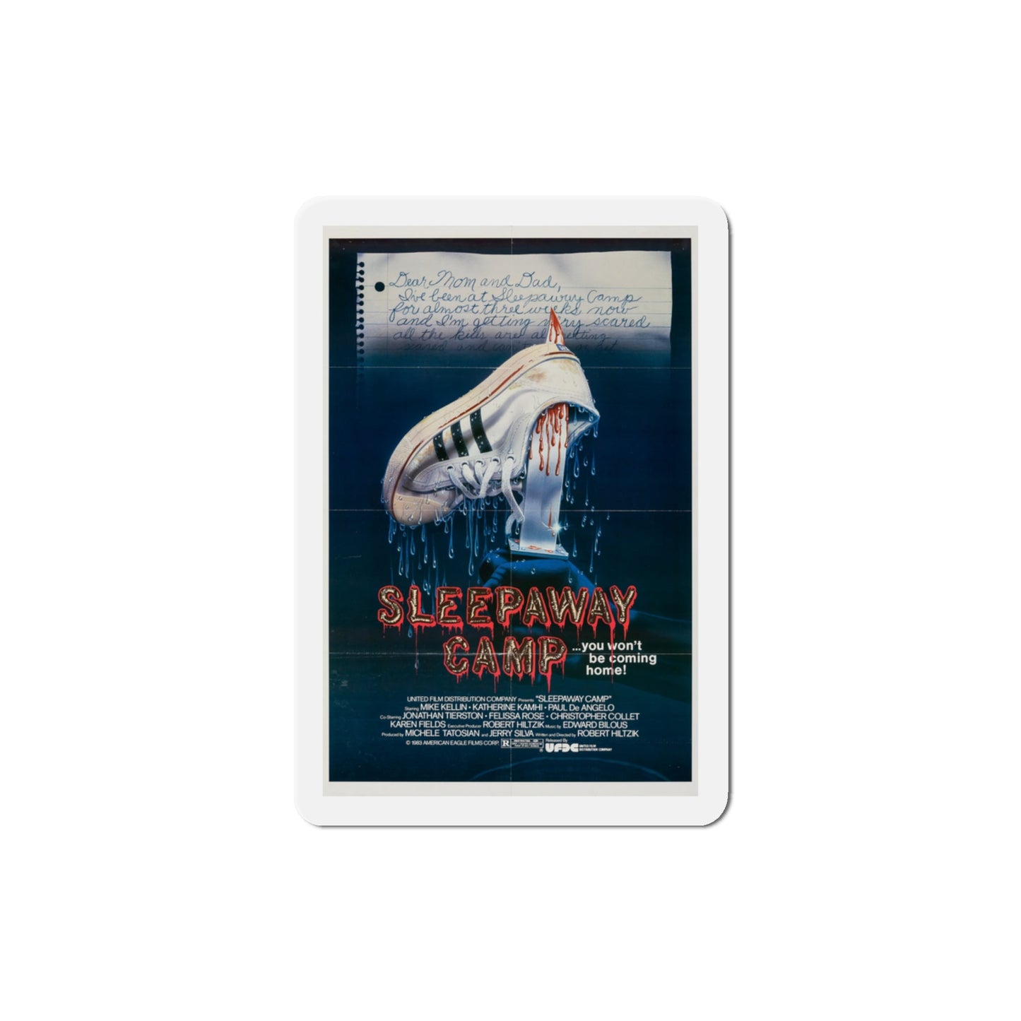 Sleepaway Camp 1983 Movie Poster Die-Cut Magnet-3" x 3"-The Sticker Space