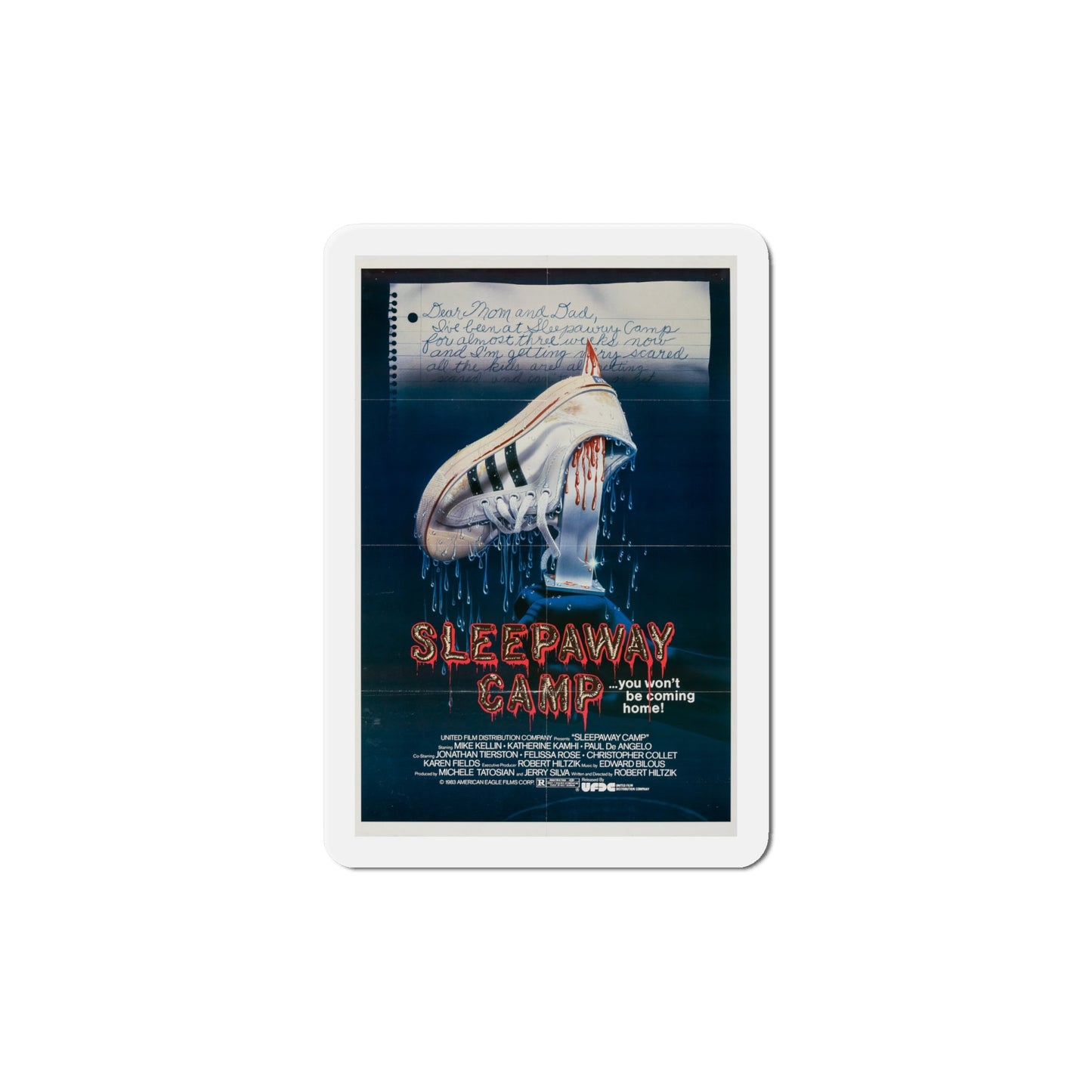 Sleepaway Camp 1983 Movie Poster Die-Cut Magnet-6 × 6"-The Sticker Space