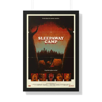 SLEEPAWAY CAMP (MONDO) 1983 - Framed Movie Poster 20" x 30" Black - The Sticker Space