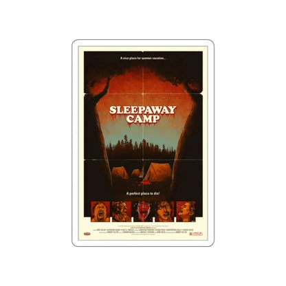 SLEEPAWAY CAMP (MONDO) 1983 Movie Poster STICKER Vinyl Die-Cut Decal 2 Inch - The Sticker Space