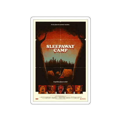 SLEEPAWAY CAMP (MONDO) 1983 Movie Poster STICKER Vinyl Die-Cut Decal 6 Inch - The Sticker Space