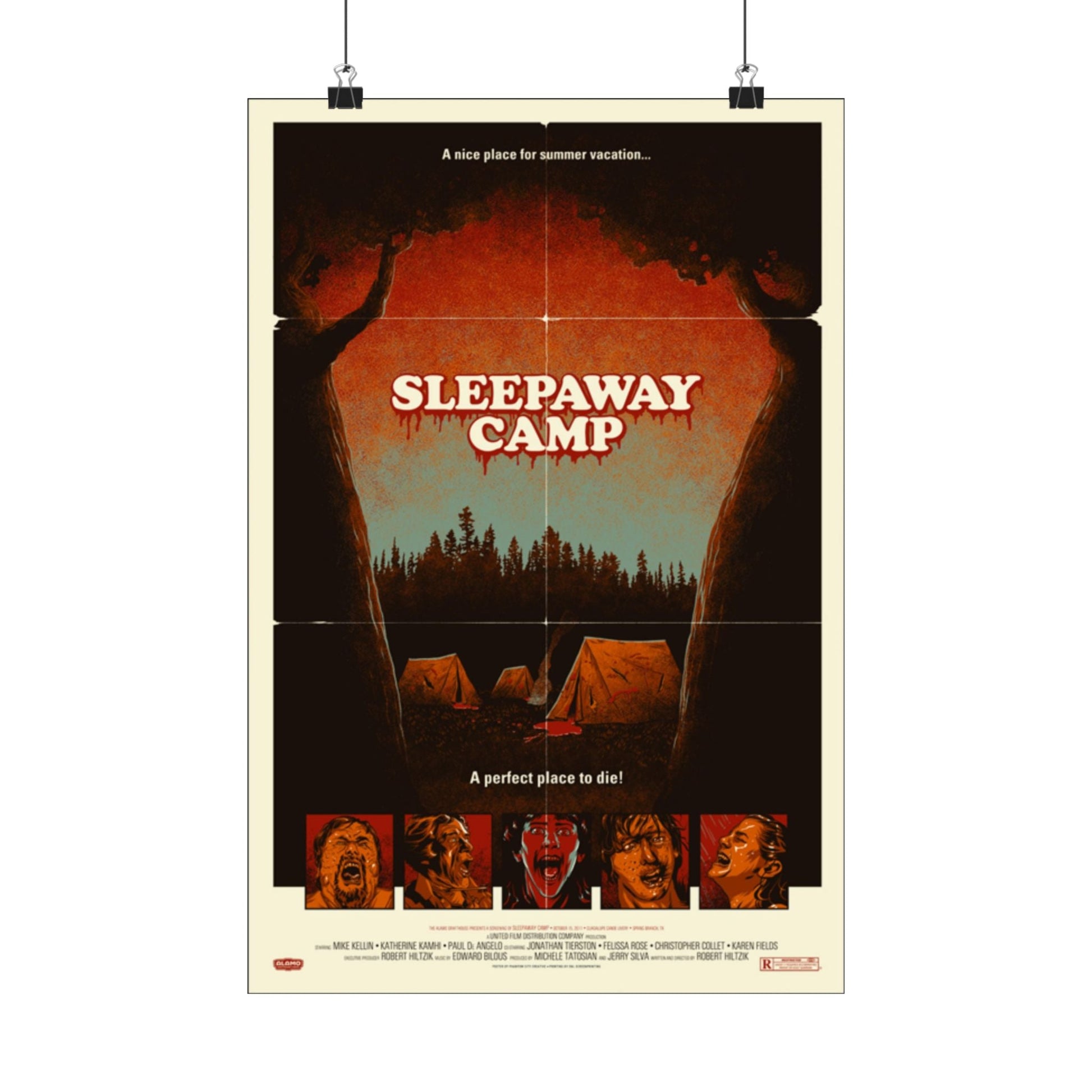 SLEEPAWAY CAMP (MONDO) 1983 - Paper Movie Poster-12″ x 18″-The Sticker Space