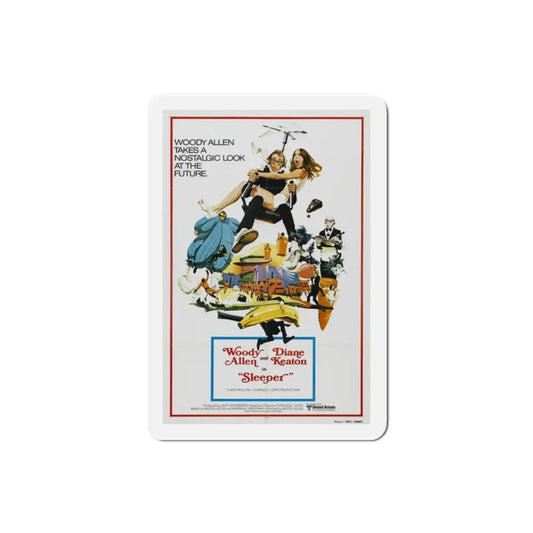 Sleeper 1973 Movie Poster Refrigerator Magnet 2 Inch - The Sticker Space