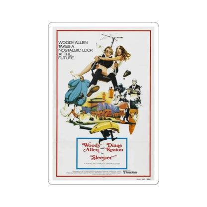 Sleeper 1973 Movie Poster - STICKER Vinyl Kiss-Cut Decal 3 Inch White - The Sticker Space