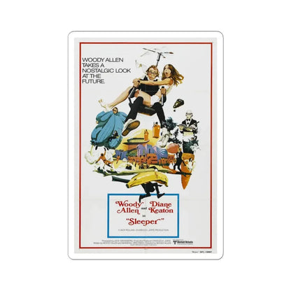 Sleeper 1973 Movie Poster - STICKER Vinyl Kiss-Cut Decal 6 Inch White - The Sticker Space