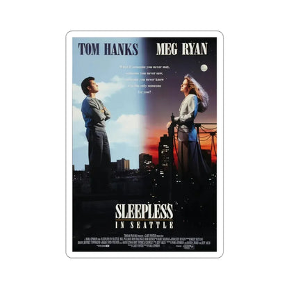 Sleepless in Seattle 1993 Movie Poster STICKER Vinyl Die-Cut Decal 4 Inch - The Sticker Space