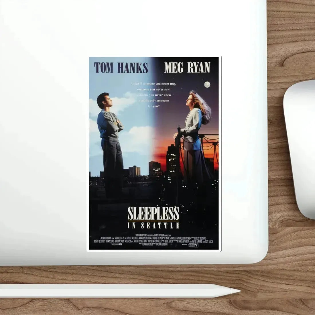 Sleepless in Seattle 1993 Movie Poster STICKER Vinyl Die-Cut Decal - The Sticker Space