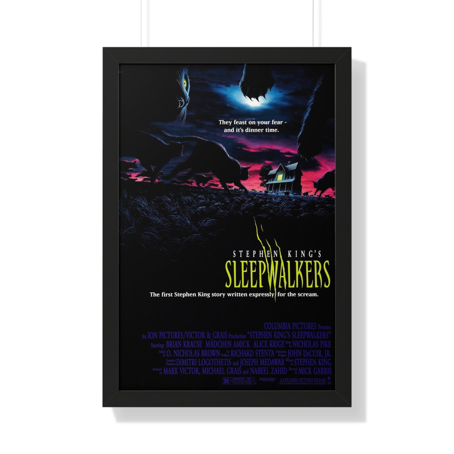 SLEEPWALKERS 1992 - Framed Movie Poster-20" x 30"-The Sticker Space