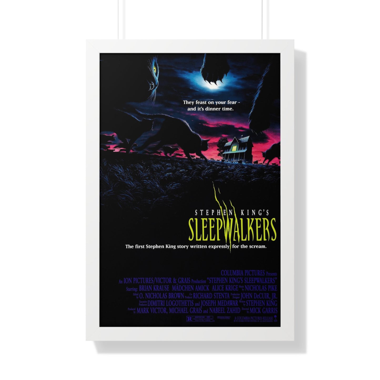 SLEEPWALKERS 1992 - Framed Movie Poster-20" x 30"-The Sticker Space