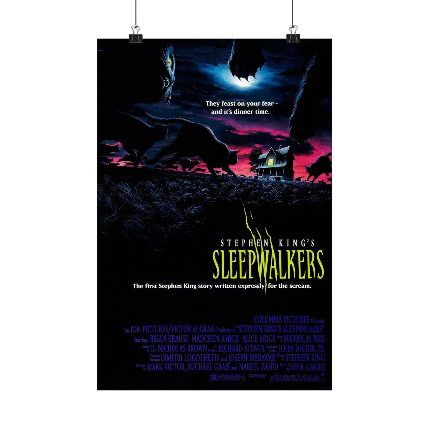 SLEEPWALKERS 1992 - Paper Movie Poster-12″ x 18″-The Sticker Space