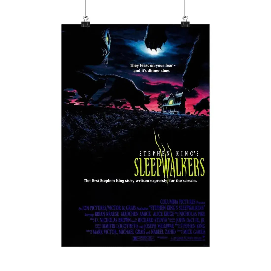 SLEEPWALKERS 1992 - Paper Movie Poster 12″ x 18″ Matte - The Sticker Space