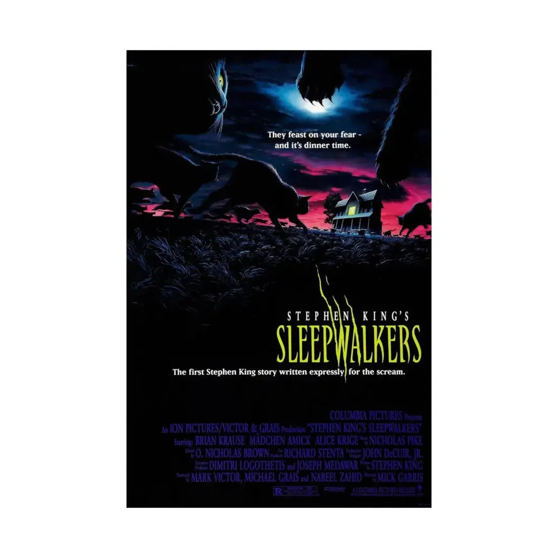 SLEEPWALKERS 1992 - Paper Movie Poster - The Sticker Space