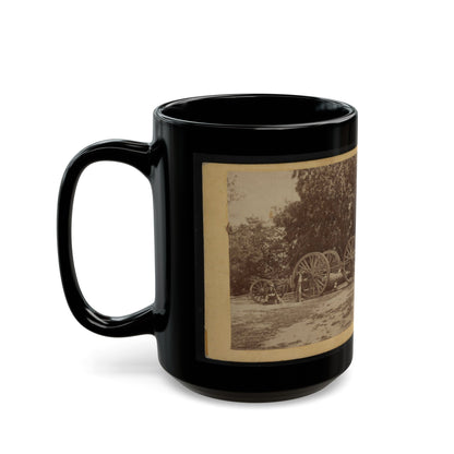 Sling For Heavy Artillery. Drewry's Bluff, Virginia (U.S. Civil War) Black Coffee Mug-The Sticker Space