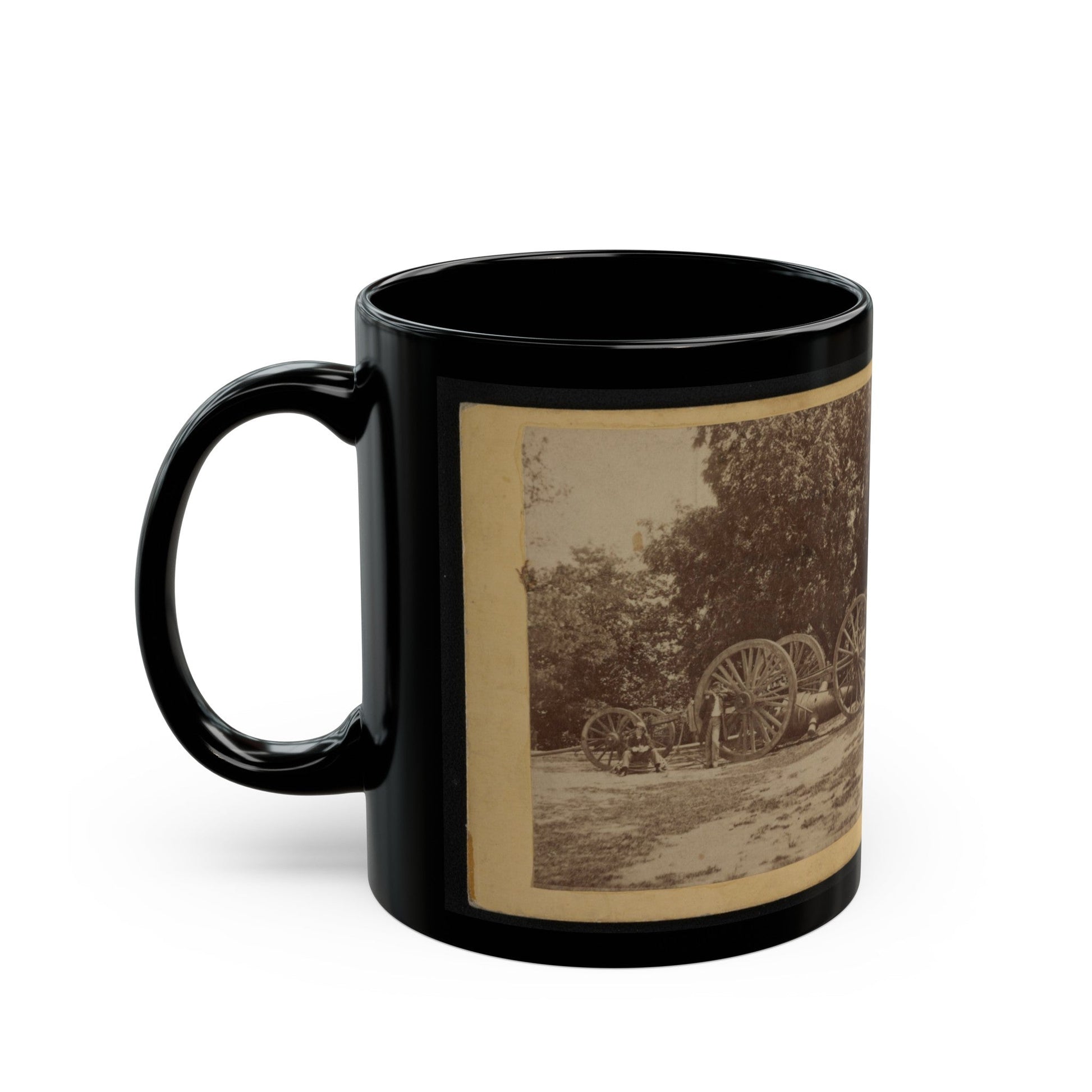 Sling For Heavy Artillery. Drewry's Bluff, Virginia (U.S. Civil War) Black Coffee Mug-The Sticker Space