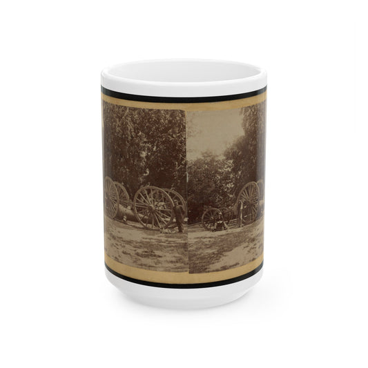 Sling For Heavy Artillery. Drewry's Bluff, Virginia (U.S. Civil War) White Coffee Mug-15oz-The Sticker Space