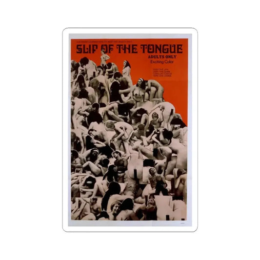 SLIP OF THE TONGUE 1971 Movie Poster - STICKER Vinyl Kiss-Cut Decal 2 Inch White - The Sticker Space