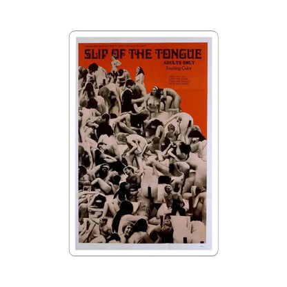 SLIP OF THE TONGUE 1971 Movie Poster - STICKER Vinyl Kiss-Cut Decal 4 Inch White - The Sticker Space
