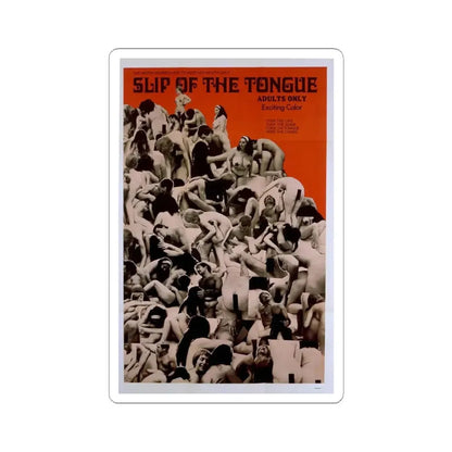 SLIP OF THE TONGUE 1971 Movie Poster - STICKER Vinyl Kiss-Cut Decal 6 Inch White - The Sticker Space