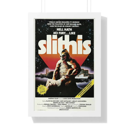 SLITHIS 1978 - Framed Movie Poster 16″ x 24″ White - The Sticker Space