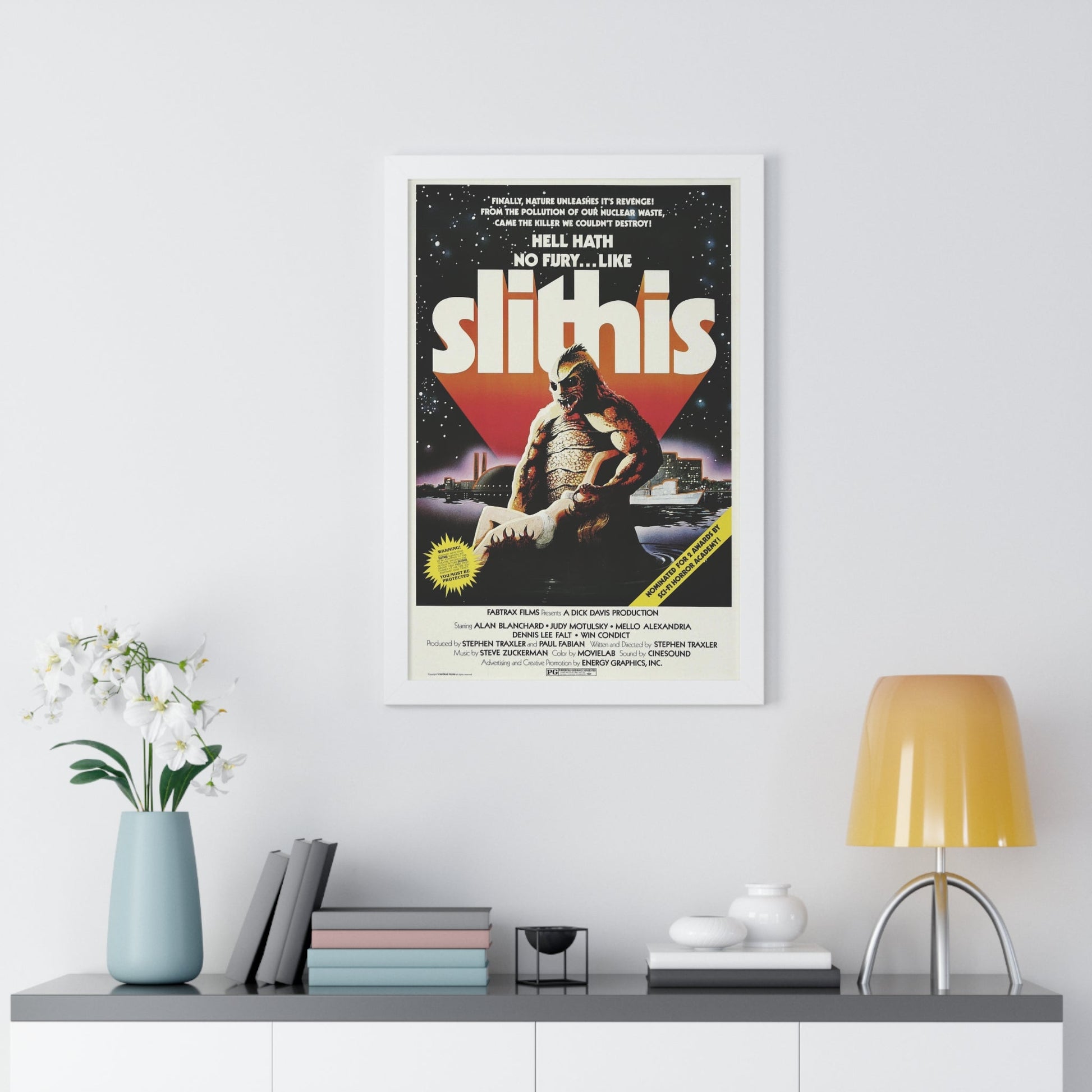 SLITHIS 1978 - Framed Movie Poster-The Sticker Space