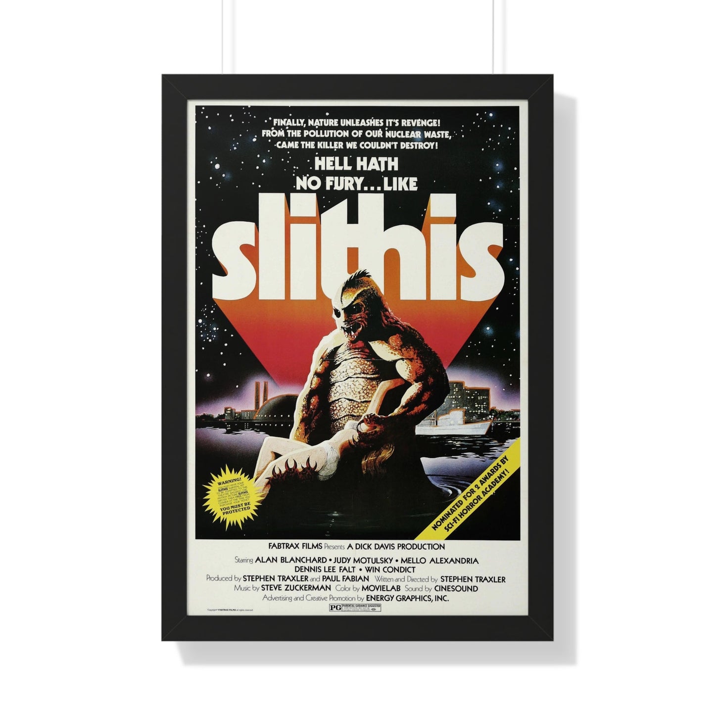 SLITHIS 1978 - Framed Movie Poster-20" x 30"-The Sticker Space