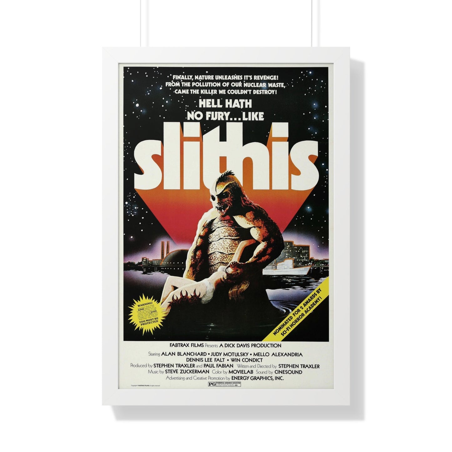 SLITHIS 1978 - Framed Movie Poster-20" x 30"-The Sticker Space