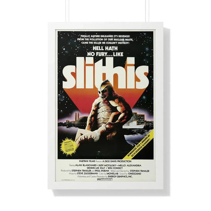 SLITHIS 1978 - Framed Movie Poster 20" x 30" White - The Sticker Space