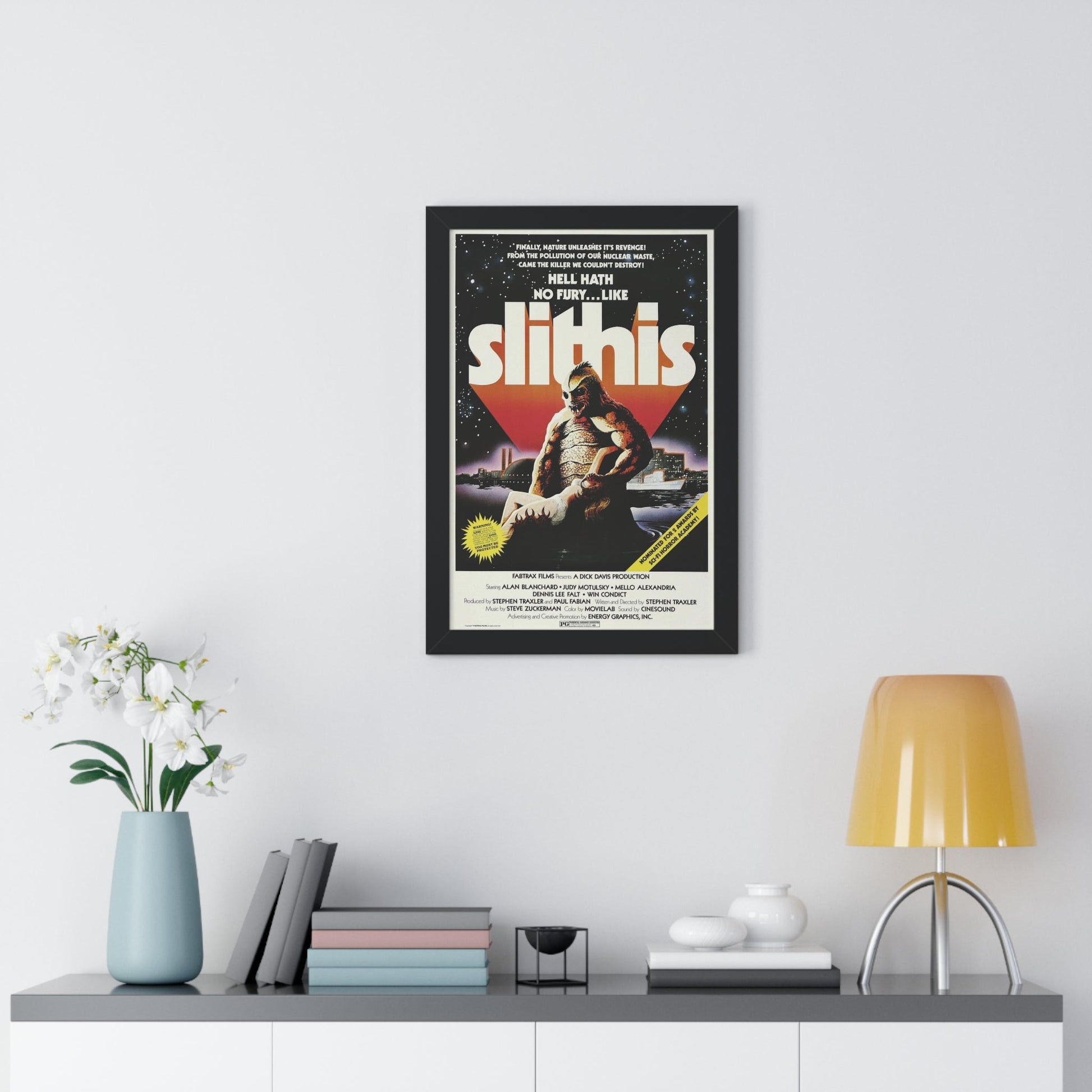 SLITHIS 1978 - Framed Movie Poster-The Sticker Space