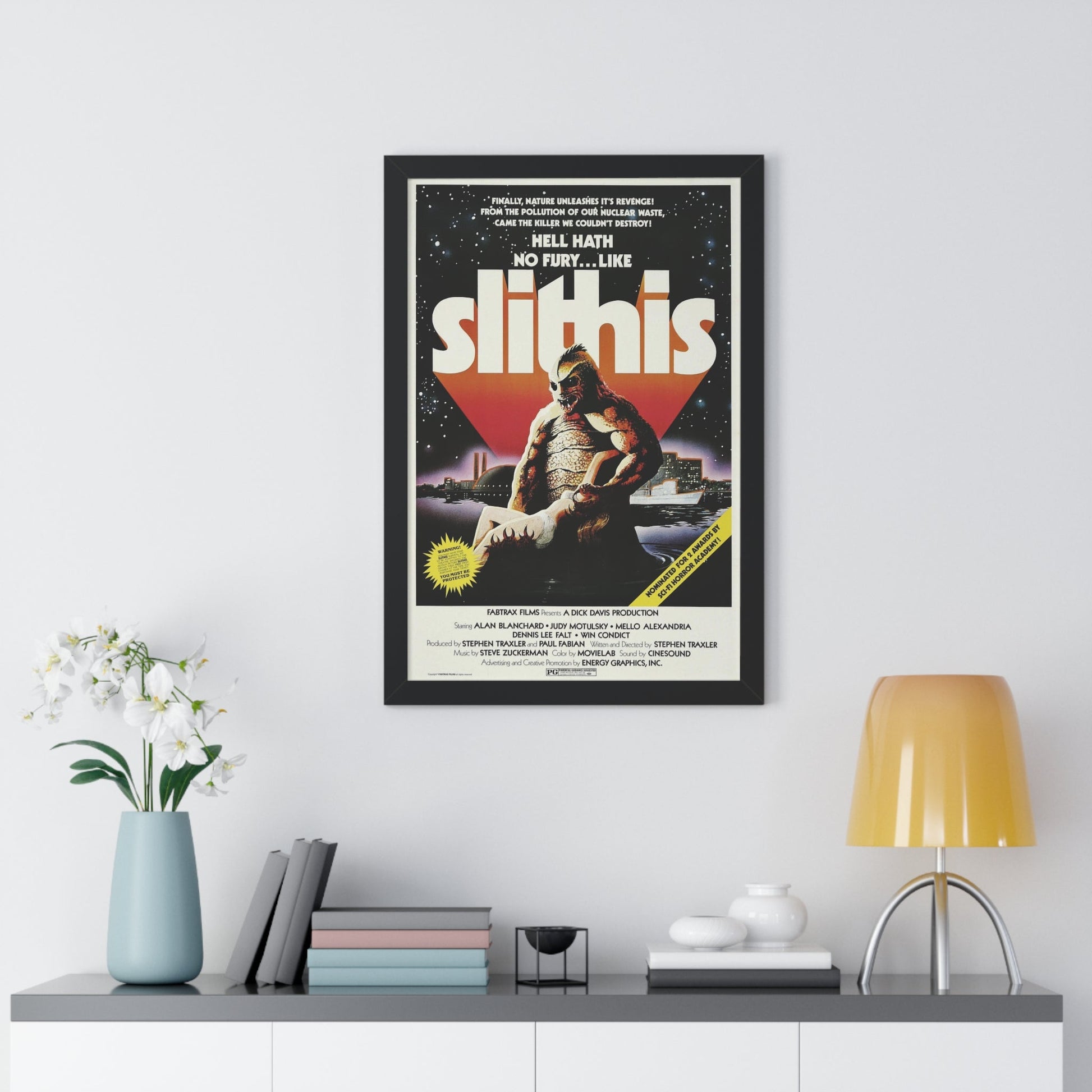 SLITHIS 1978 - Framed Movie Poster-The Sticker Space