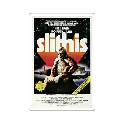 SLITHIS 1978 Movie Poster - STICKER Vinyl Kiss-Cut Decal 4 Inch White - The Sticker Space
