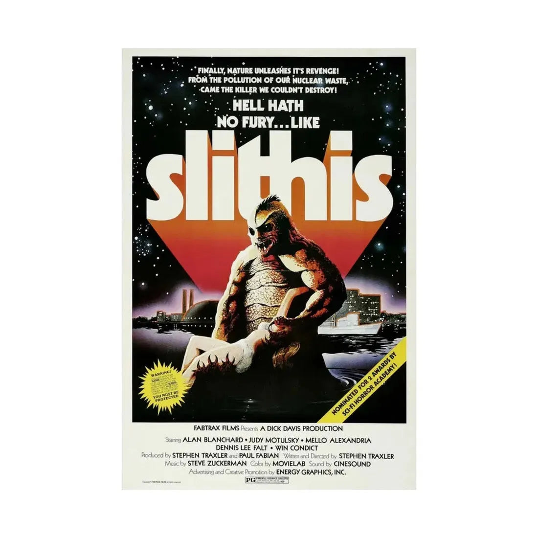 SLITHIS 1978 - Paper Movie Poster - The Sticker Space