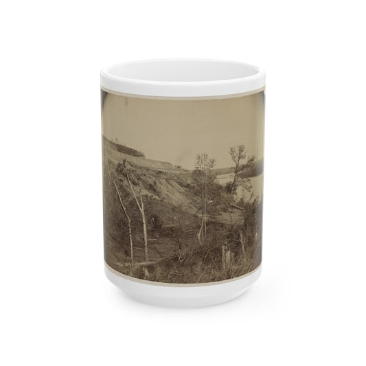 Sloped Hill Near The River (U.S. Civil War) White Coffee Mug-15oz-The Sticker Space