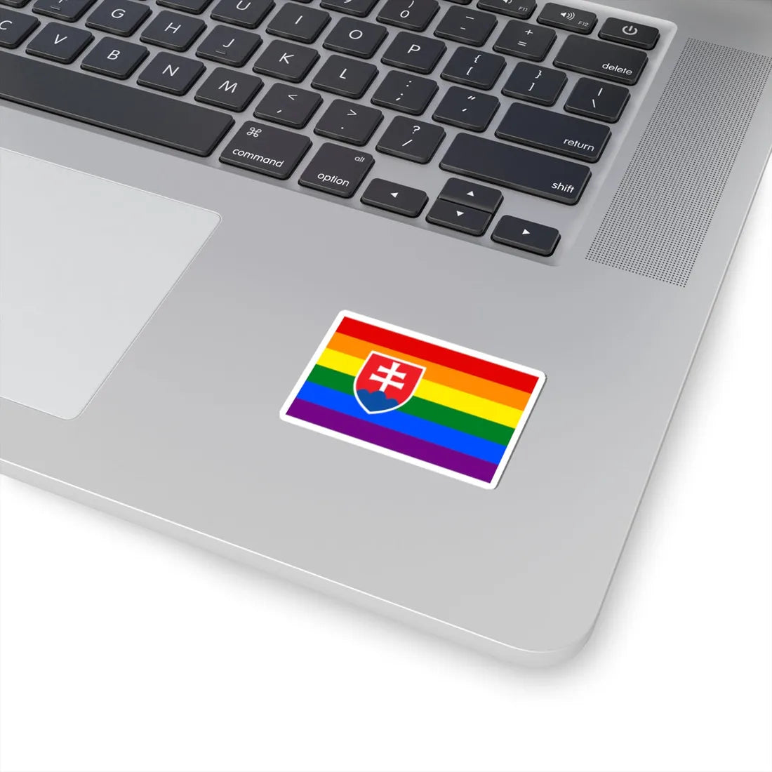 Slovakia Gay Flag (Slovakia) STICKER Vinyl Kiss-Cut Decal - The Sticker Space