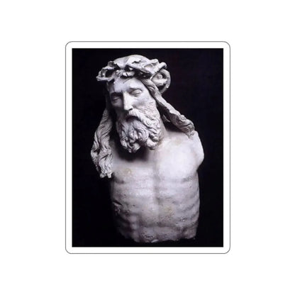 SLUTER, Claus -moses-Christ (fragment) (Artwork) STICKER Vinyl Die-Cut Decal White Die-Cut 2 Inch - The Sticker Space