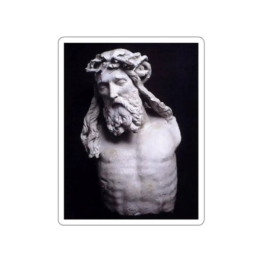 SLUTER, Claus -moses-Christ (fragment) (Artwork) STICKER Vinyl Die-Cut Decal White Die-Cut 2 Inch - The Sticker Space