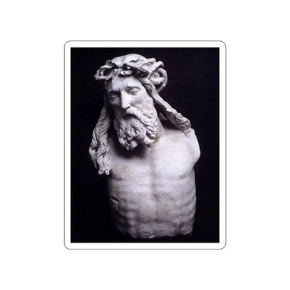 SLUTER, Claus -moses-Christ (fragment) (Artwork) STICKER Vinyl Die-Cut Decal White Die-Cut 3 Inch - The Sticker Space