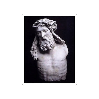 SLUTER, Claus -moses-Christ (fragment) (Artwork) STICKER Vinyl Die-Cut Decal White Die-Cut 4 Inch - The Sticker Space