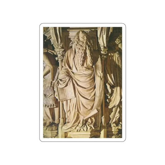 SLUTER, Claus -moses-Moses (Artwork) STICKER Vinyl Die-Cut Decal White Die-Cut 2 Inch - The Sticker Space