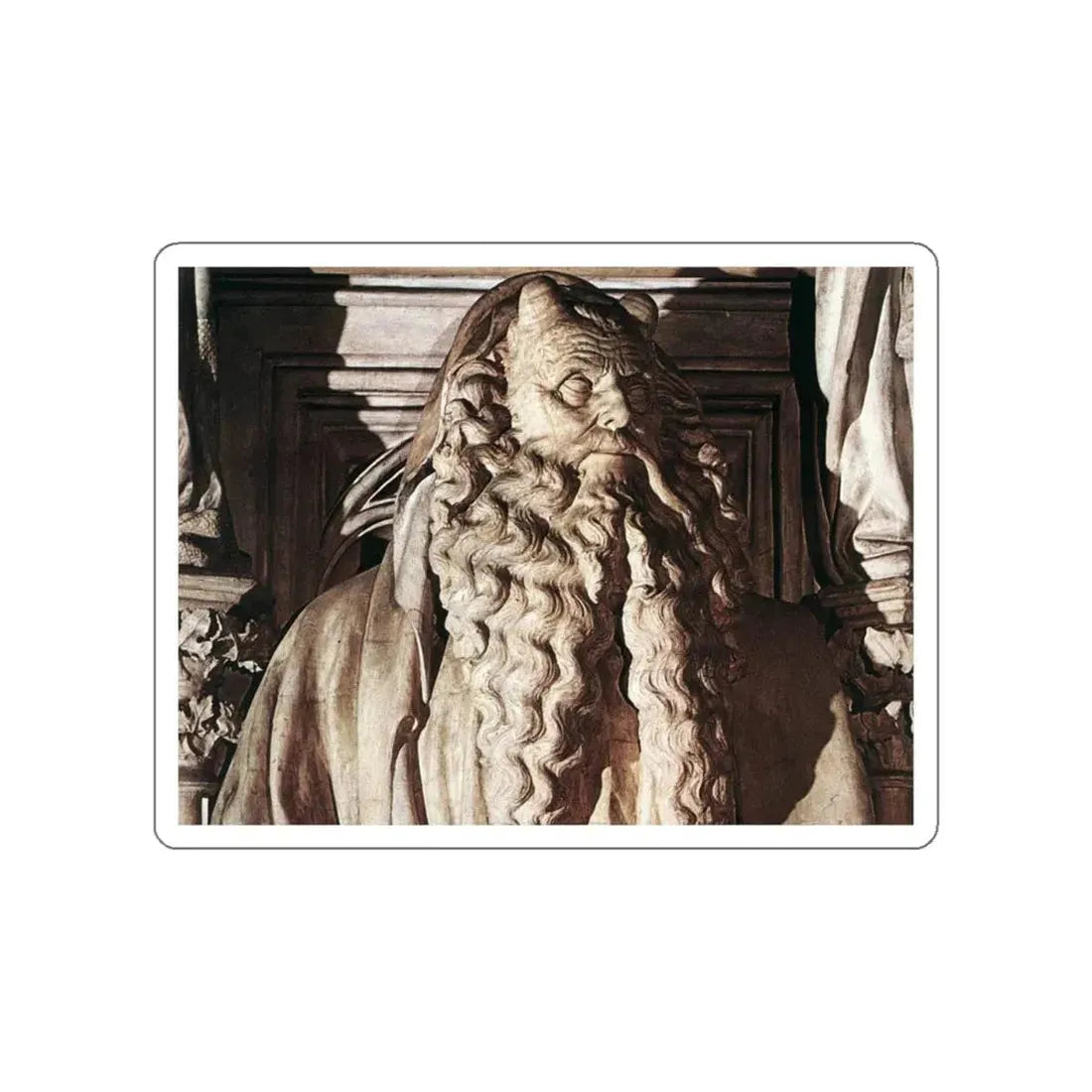 SLUTER, Claus -moses-Moses (detail) (Artwork) STICKER Vinyl Die-Cut Decal White Die-Cut 5 Inch - The Sticker Space