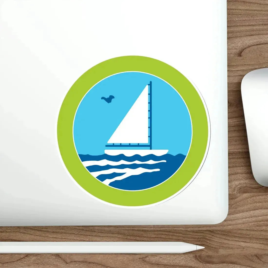 Small Boat Sailing (Boy Scouts Merit Badge) STICKER Vinyl Die-Cut Decal - The Sticker Space