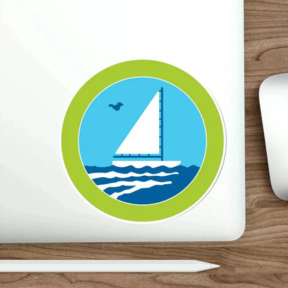Small Boat Sailing (Boy Scouts Merit Badge) STICKER Vinyl Die-Cut Decal - The Sticker Space