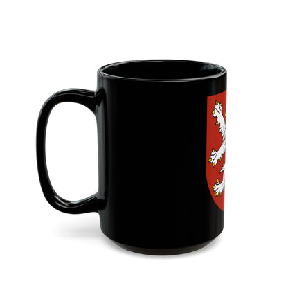 Small coat of arms of the Czech Republic - Black Coffee Mug-The Sticker Space