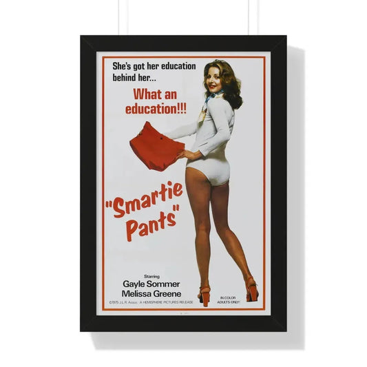 SMARTIE PANTS 1975 - Framed Movie Poster 16″ x 24″ Black - The Sticker Space