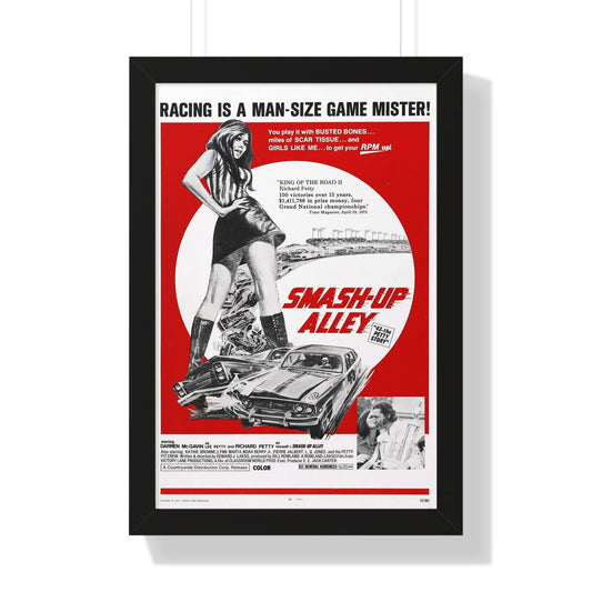 SMASH-UP ALLEY 1973 - Framed Movie Poster-16″ x 24″-The Sticker Space