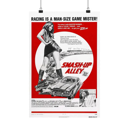 SMASH-UP ALLEY 1973 - Paper Movie Poster 12″ x 18″ Matte - The Sticker Space