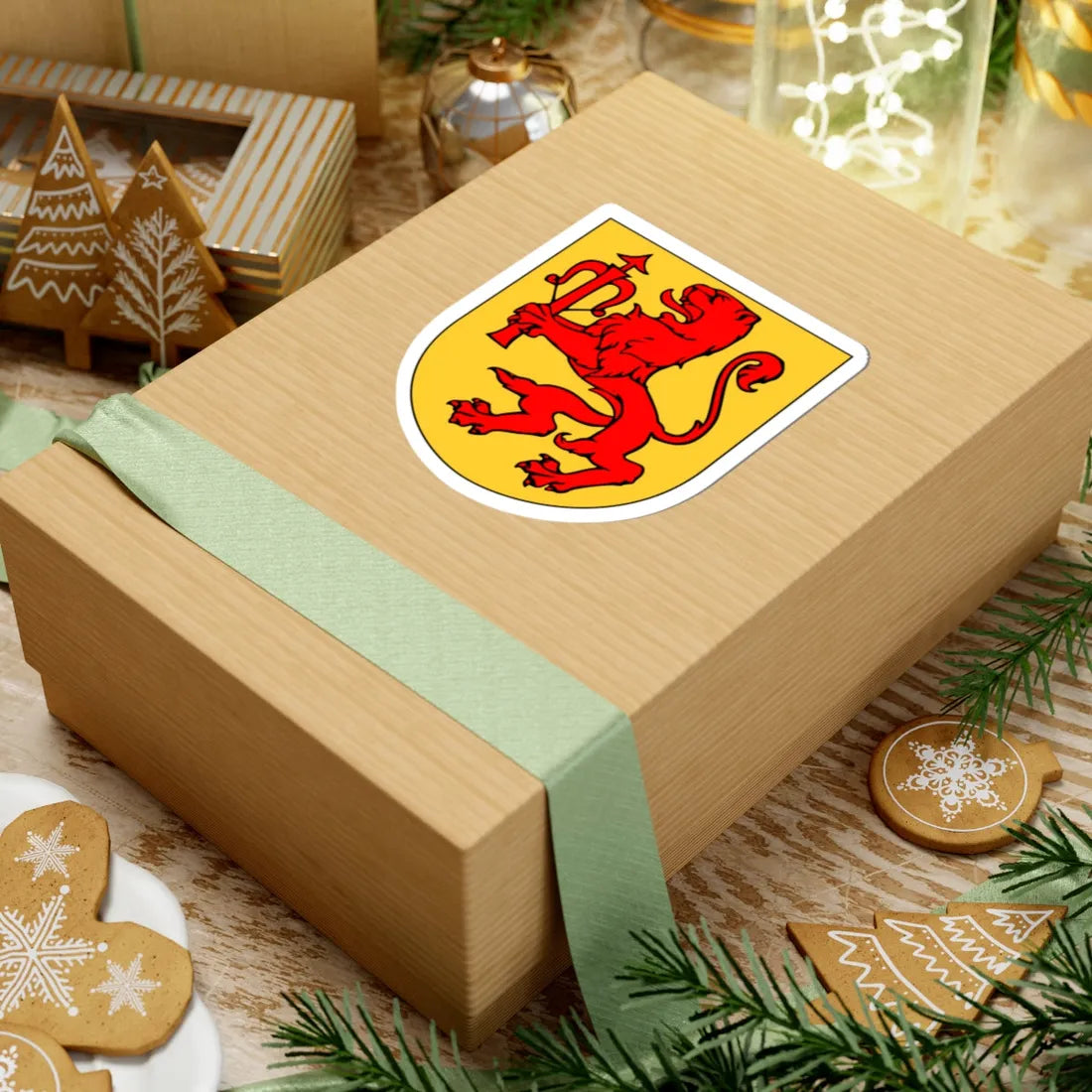 SmålandCoA (Sweden) (Coat of Arms) STICKER Vinyl Kiss-Cut Decal - The Sticker Space