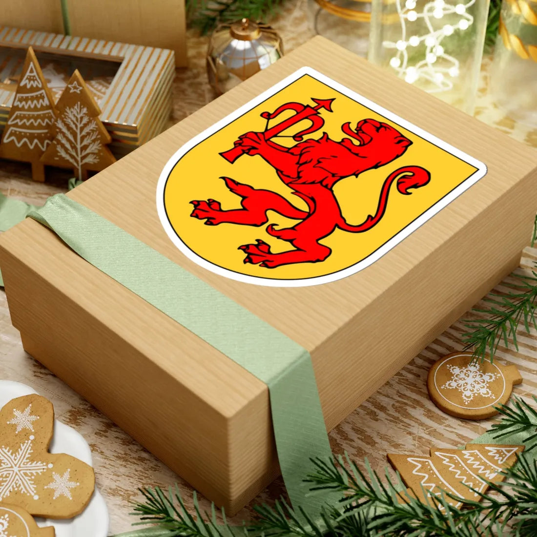 SmålandCoA (Sweden) (Coat of Arms) STICKER Vinyl Kiss-Cut Decal - The Sticker Space