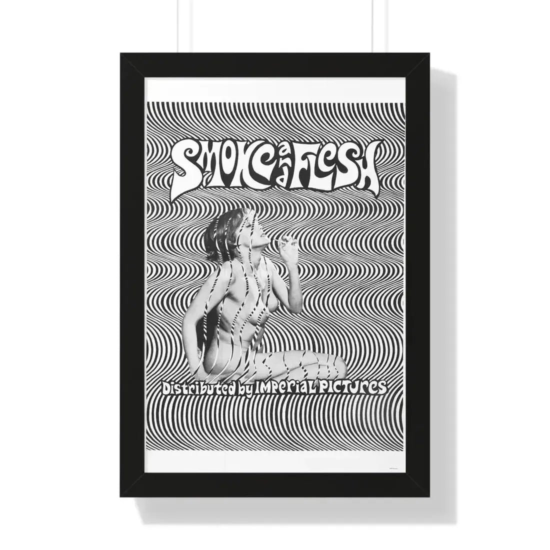 SMOKE AND FLESH 1968 - Framed Movie Poster 16″ x 24″ Black - The Sticker Space